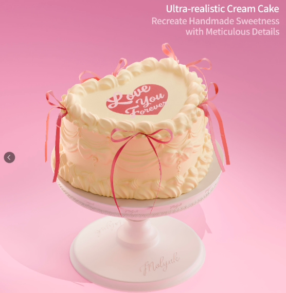 Love You Forever Large Cake Squishy Toy (Molynk)