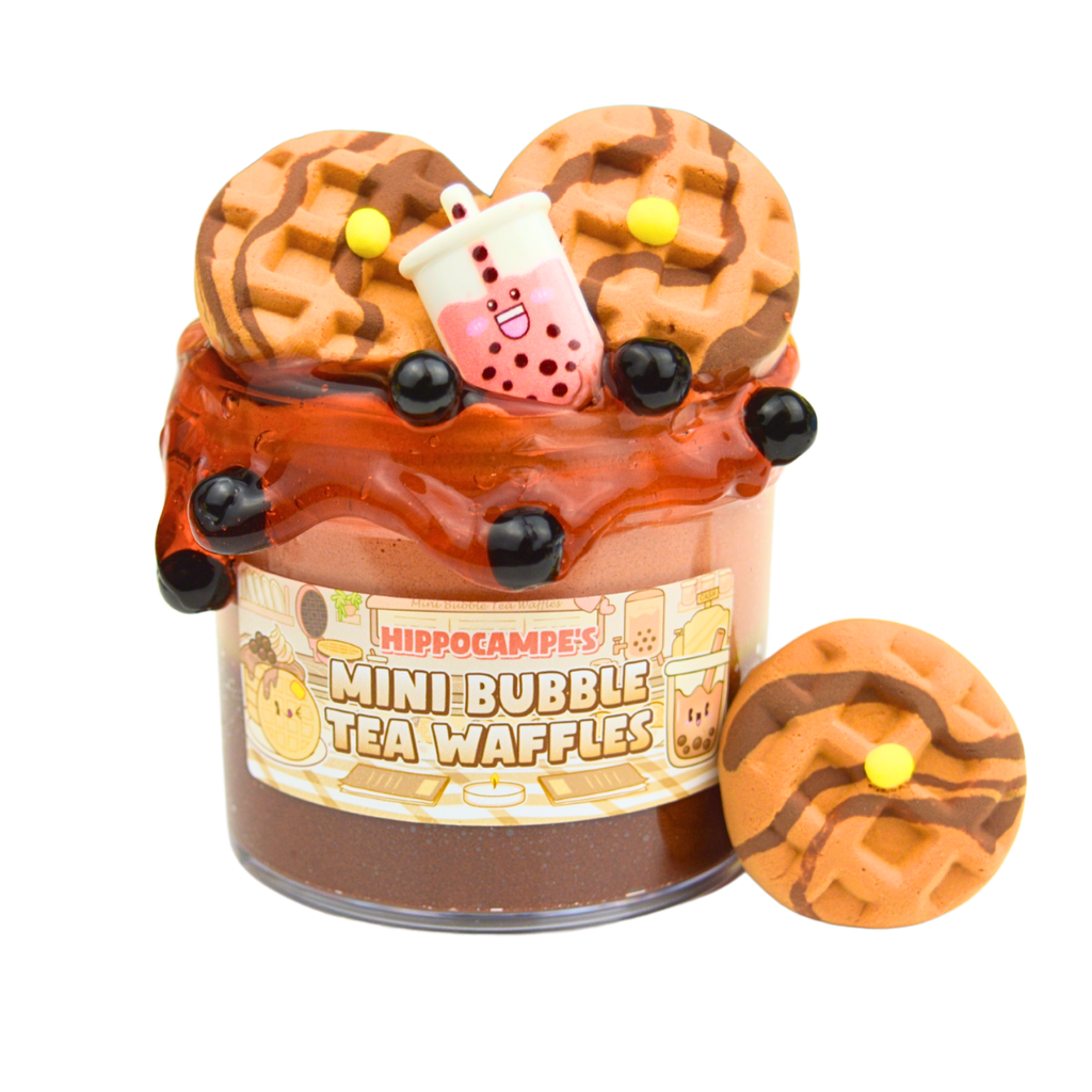 Mini Bubble Tea Waffles Slime (Hippocampe) 6 oz