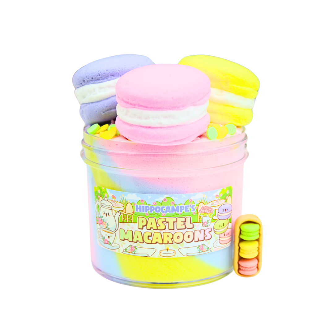 Pastel Macarons Slime (Hippocampe) 6 oz