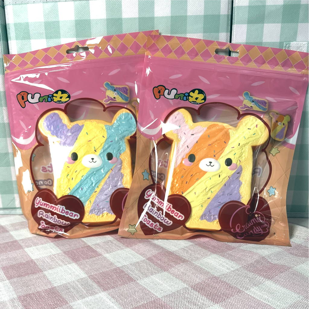 Yummiibear Rainbow Toast Squishy (creamiicandy and Puni Maru)