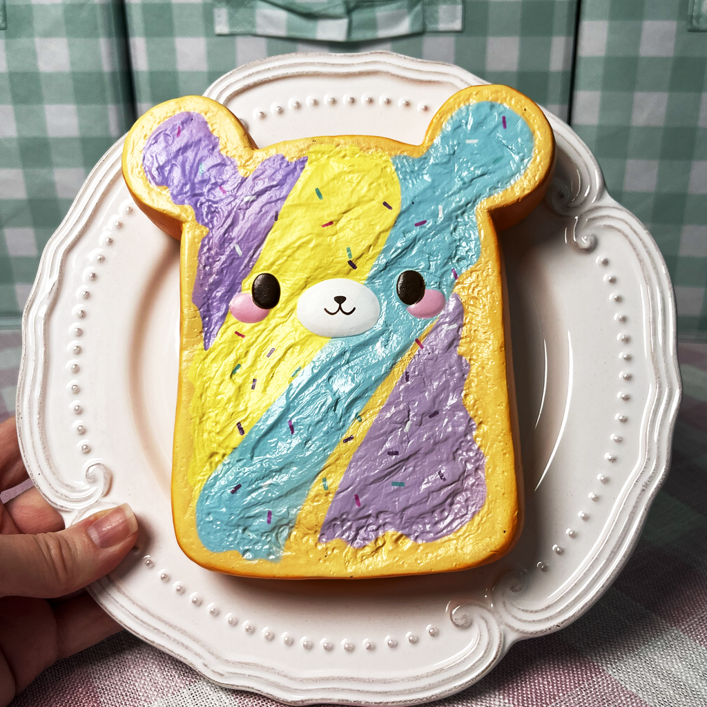 Yummiibear Rainbow Toast Squishy (creamiicandy and Puni Maru)